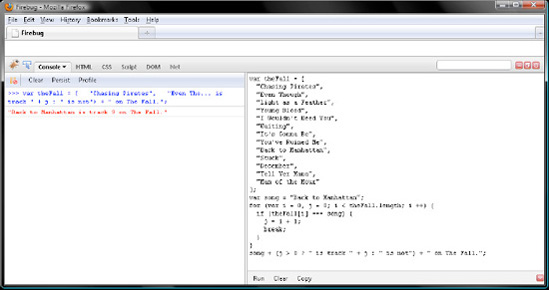 Iterating over theFall with a for loop