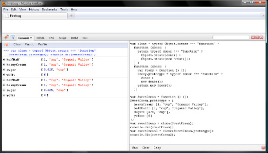 Passing a SweetCream() callback function to clone()