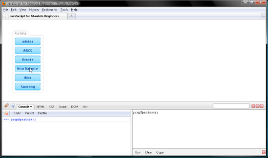 Testing the sprites by manually calling prepSprites() with the Firebug console