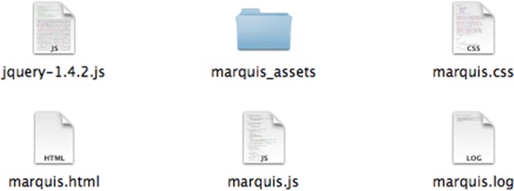 The Wallaby exported files