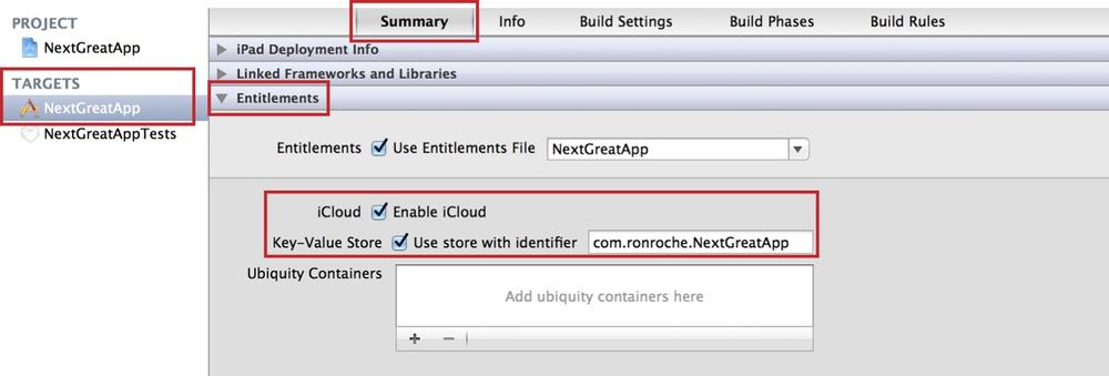 Enabling Key-Value Storage for iCloud