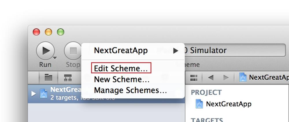 Using the Scheme Pop-up menu to modify a scheme