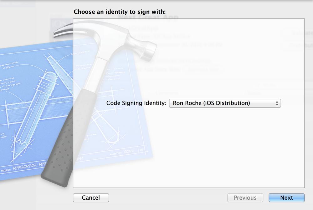 Ad Hoc Distribution signing options