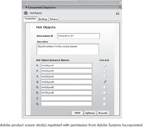 View the Component Inspector