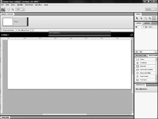 Customizing the workspace. Here, the Timelines panel has been collapsed to its tab, and the panel group along the right side of the screen is resized to take up less space.