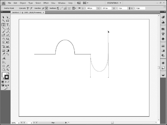 Combining straight and curve paths