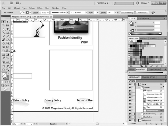 Creating the bottom rectangle