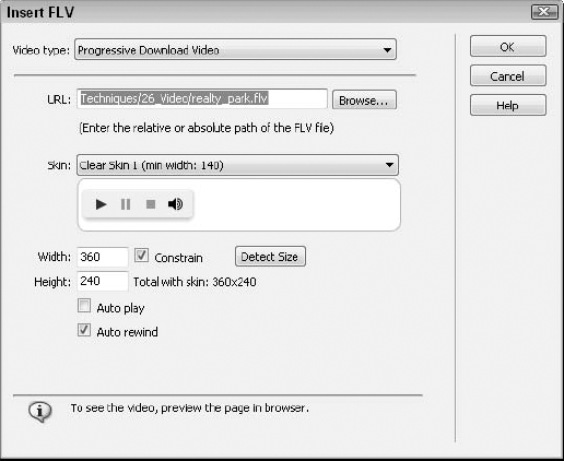 Progressive download video can be hosted on any standard Web server.
