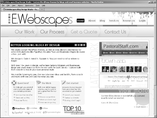 My home page at E.Webscapes.