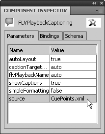 Configuring the source parameter