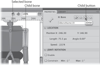 You can use the four buttons at the top of the Properties panel to traverse the bones in an armature. From left to right the buttons are: Previous Sibling, Next Sibling, Child, and Parent.