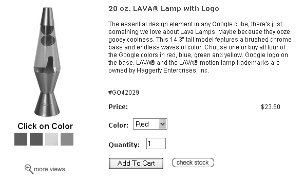 Google lava lamp