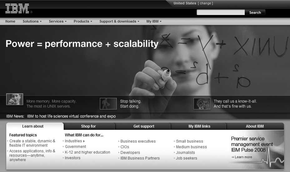 IBM.com home page