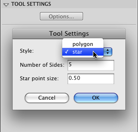 The PolyStar tool