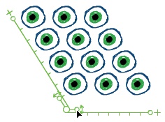 Deco tool Symmetry Brush results using Grid Translation setting