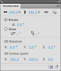 Transforming the motionBlur movie clip to a scale of 140%