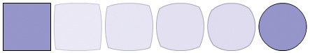 The shape tween, after using shape hints, with the apparent rotation distortion corrected