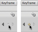 Manually adding a property keyframe in the Motion Editor