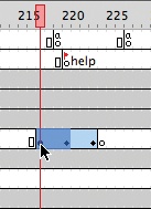 Selecting part of a motion tween before copying frames