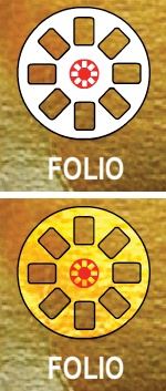 Logo before (top) and after (bottom) blend mode is applied