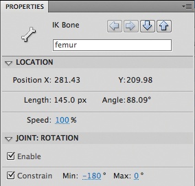 Constraining joint rotation to 180 degrees