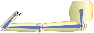 Testing posing limits of a constrained leg