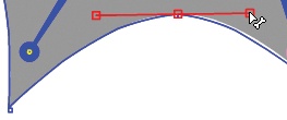 Adjusting a shape’s anchor points and control handles