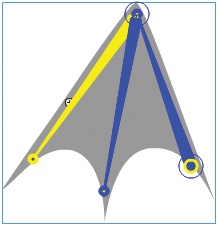 The wing folds correctly after cleaning up and binding anchor points