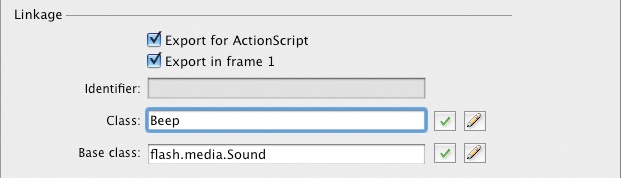 Assigning a sound’s Linkage class