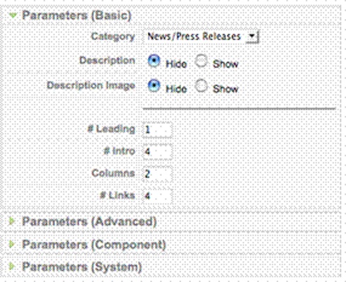 Basic Parameters