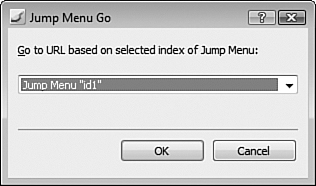 Using the Jump Menu Go behavior allows you to create a trigger for your jump menu.