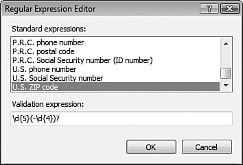 If you don’t know how to write regular expressions, you can still take advantage of them using the Regular Expression Editor.