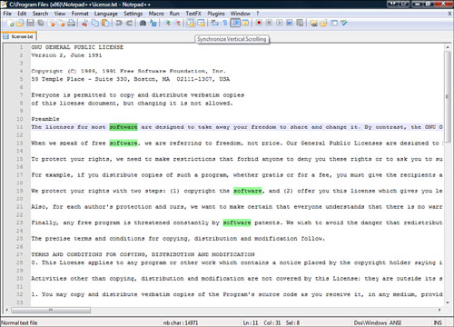 A program such as Notepad ++ is essential when editing text files.