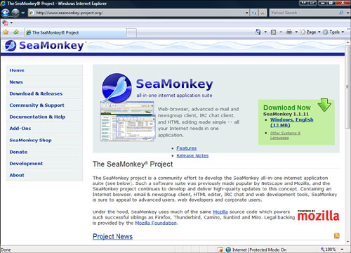 SeaMonkey is a multifuntion tool.