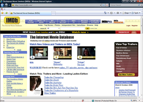 The Internet Movie Database has some of the best content on the Internet.