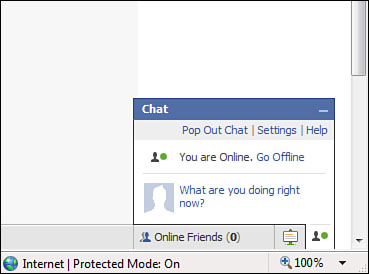 Using Facebook Chat.