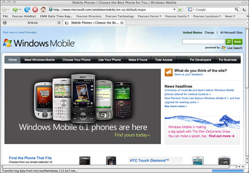 Windows Mobile is for phones.