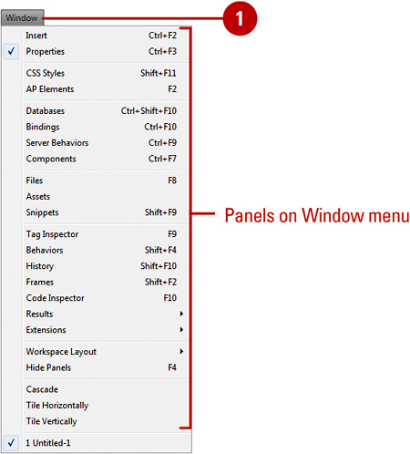 Open and Close a Panel