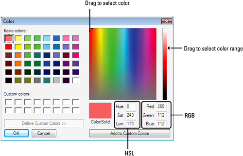 Using the System Color Picker