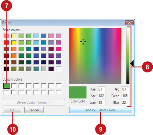 Define a Custom Color Palette