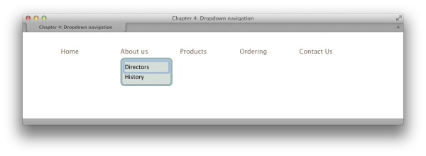 Tabbing to the menu items jQuery drop-down menus drop-down menus jQuery Superfish plugin menus, drop-down Superfish