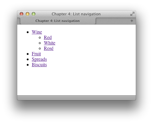 The navigation without any styling navigation submenus submenus lists as submenus