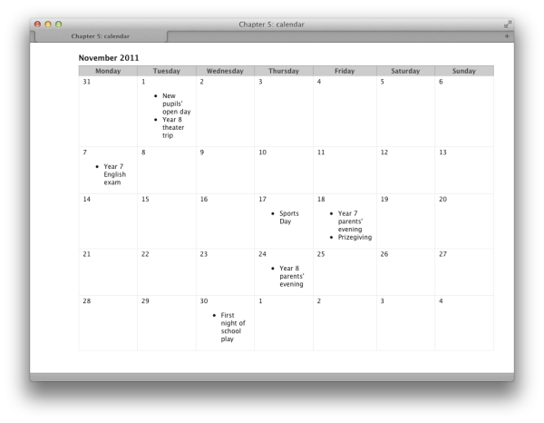 After styling the calendar cells, it’s starting to look more like a desktop calendar calendars styling