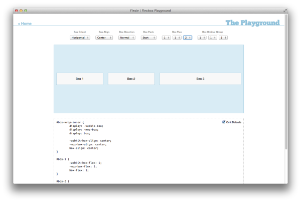 The Flexbox Playground Flexible Box Layout layouts Flexible Box