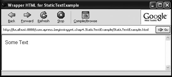 SampleTextExample shell screenshot