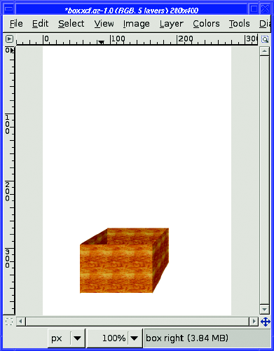 Box image after increasing the canvas size