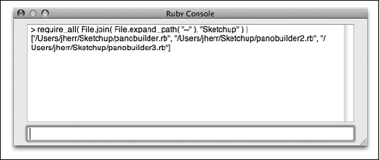 The Ruby console