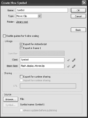 The filled-in Create New Symbol dialog box for this exercise