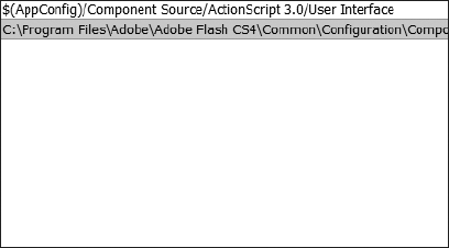 The path to the component source has been added to the classpath for the file.