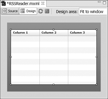 Adding a DataGrid component